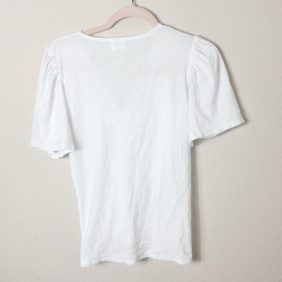 Nation LTD Dusty Twisted Flutter Sleeve in white size Medium - Picture 6 of 6